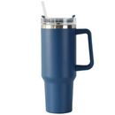 Copo caneca (1200 ml) Inox com alça e canudo