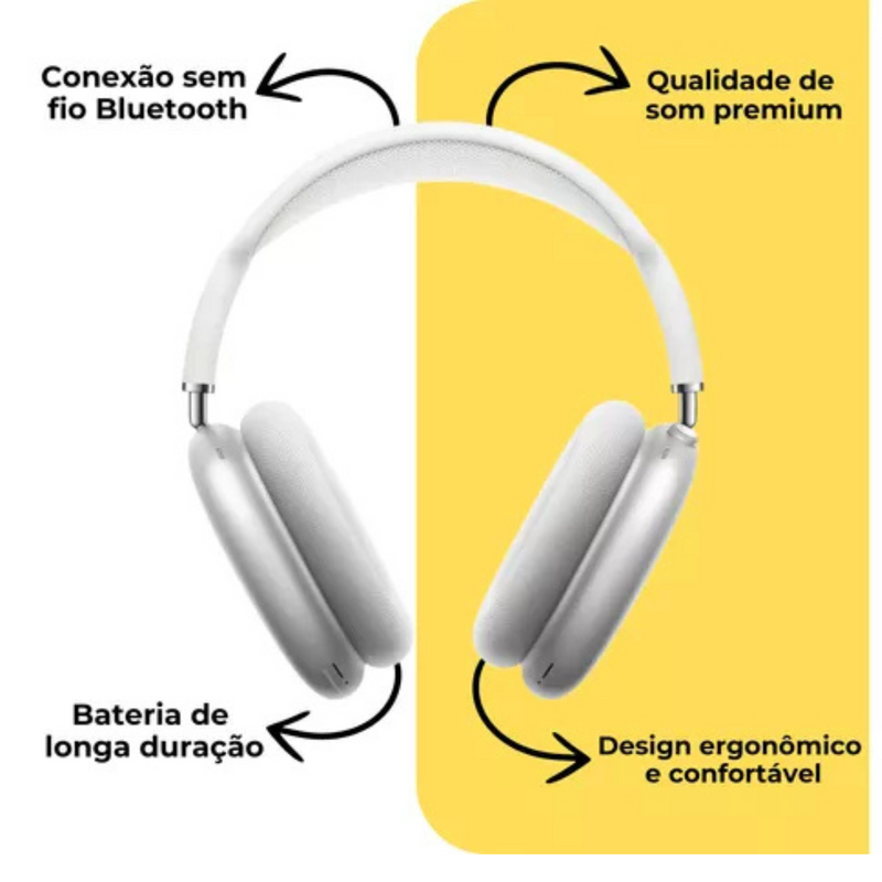 Fone de ouvido Bluetooth P9 Air - Headphone
