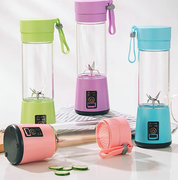 Mini liquidificador portátil recarregável - cores sortidas