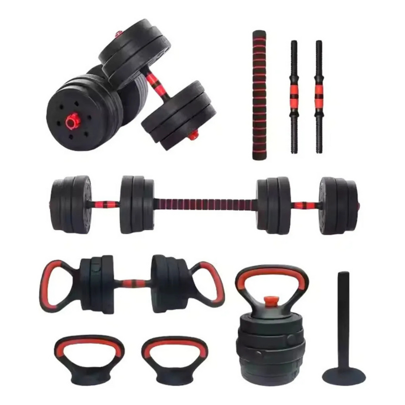 Conjunto Anilhas + Barras Targ Me 24kg