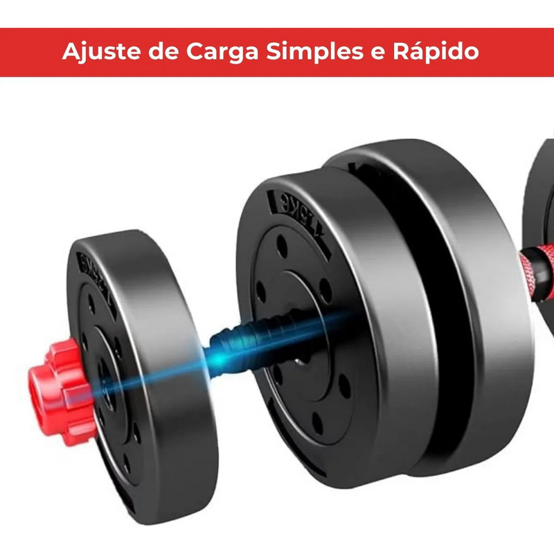 Conjunto Anilhas + Barras Targ Me 24kg