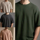 Camiseta no estilo oversized texturizada - kit com 4 unidades