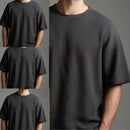 Camiseta no estilo oversized texturizada - kit com 4 unidades