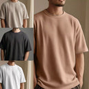 Camiseta no estilo oversized texturizada - kit com 4 unidades
