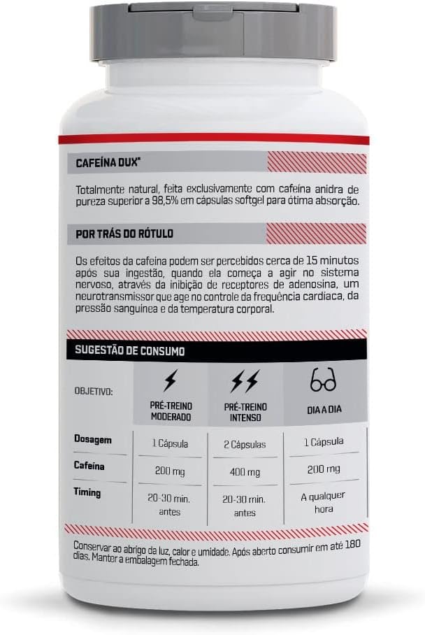 Dux Nutrition, TK.JP, Cafeína - Pote 90 Cápsulas