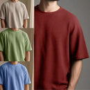 Camiseta no estilo oversized texturizada - kit com 4 unidades