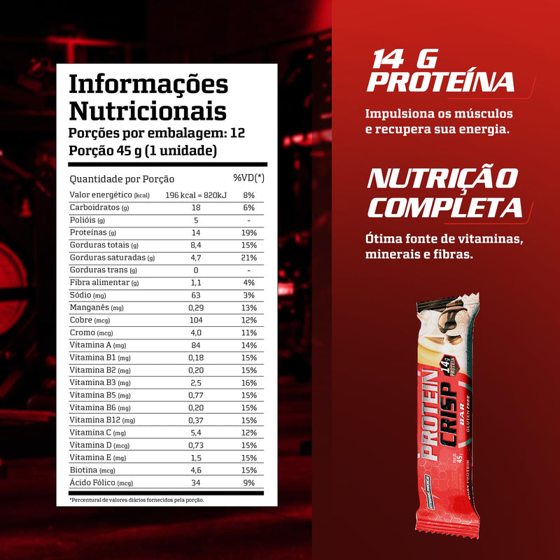Integralmédica - Barra Proteína - Display com 12 unidades