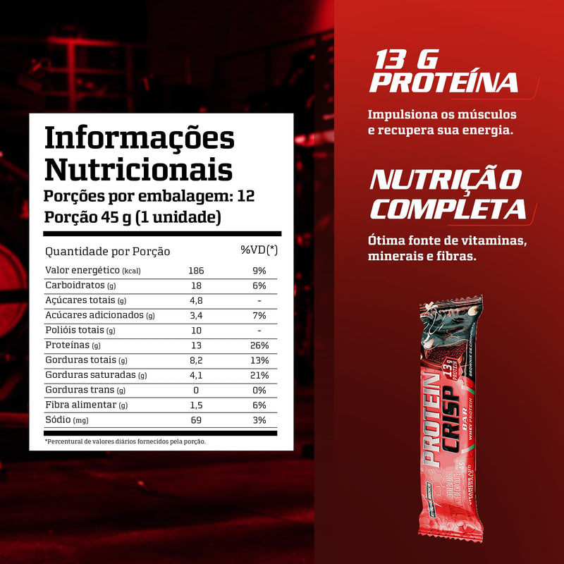 Integralmédica - Barra Proteína - Display com 12 unidades