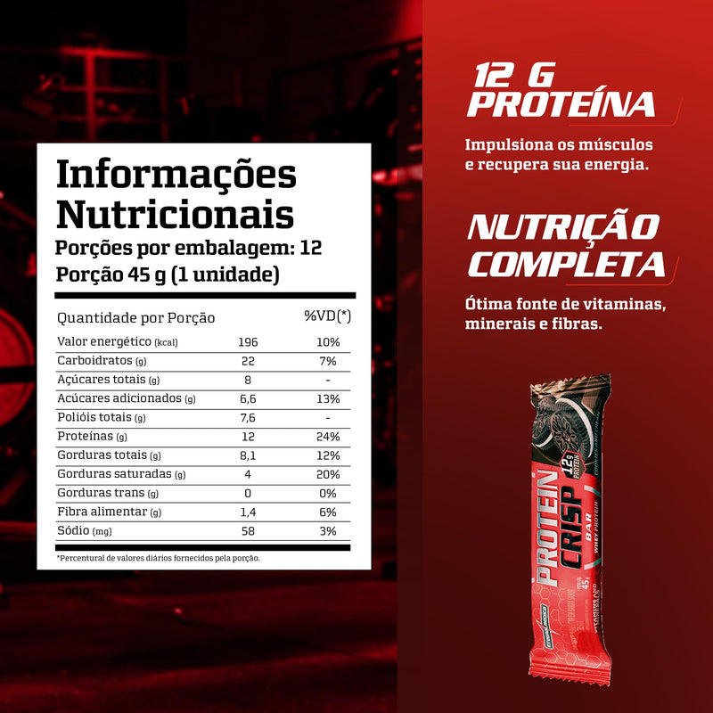 Integralmédica - Barra Proteína - Display com 12 unidades