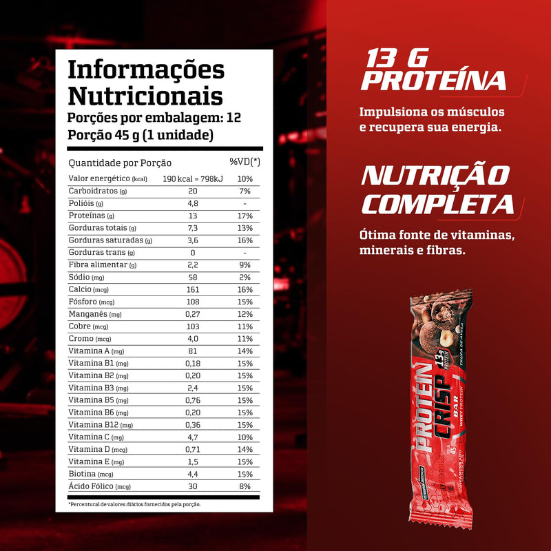 Integralmédica - Barra Proteína - Display com 12 unidades