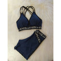 Conjunto gym com elástico - short e top