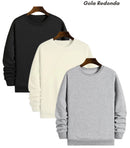 Moletom sem capuz / com capuz e com bolso