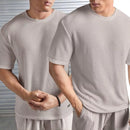 Camiseta no estilo oversized texturizada - kit com 2 unidades