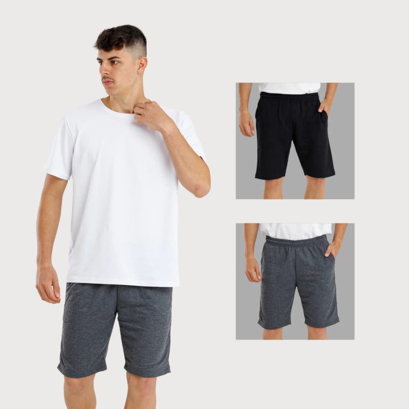 Bermuda de moletom - Kit com 2