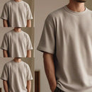 Camiseta no estilo oversized texturizada - kit com 4 unidades